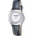 Women's Executive Watch w/ Padded Crocodile Grain Strap